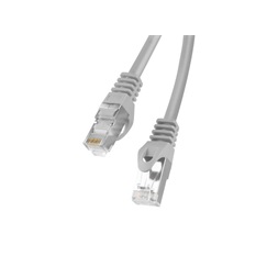 Lanberg PCF6-10CC-0200-S Cat.6 F/UTP PVC CCA árnyékolt réz bevonatú alumínium szürke patch kábel 2m