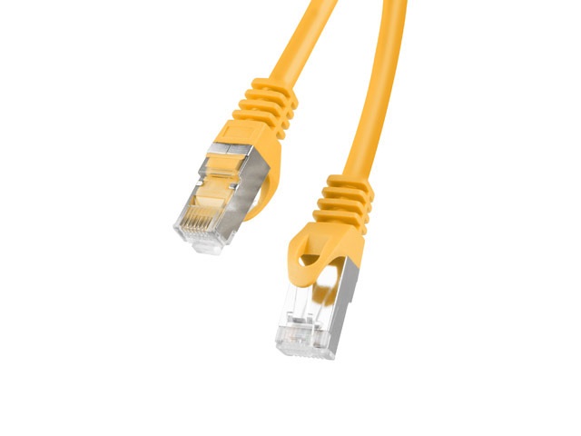 Lanberg PCF6-10CC-0300-Y Cat.6 F/UTP PVC CCA árnyékolt réz bevonatú alumínium narancs patch kábel 3m