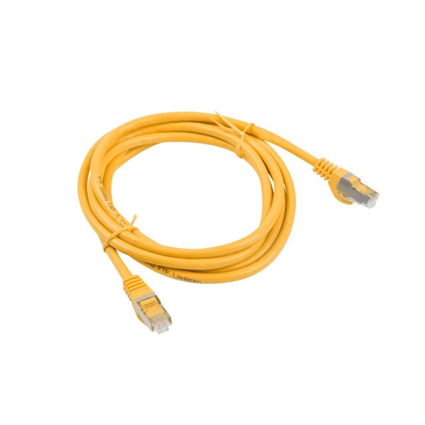 Lanberg PCF6-10CC-0300-Y Cat.6 F/UTP PVC CCA árnyékolt réz bevonatú alumínium narancs patch kábel 3m