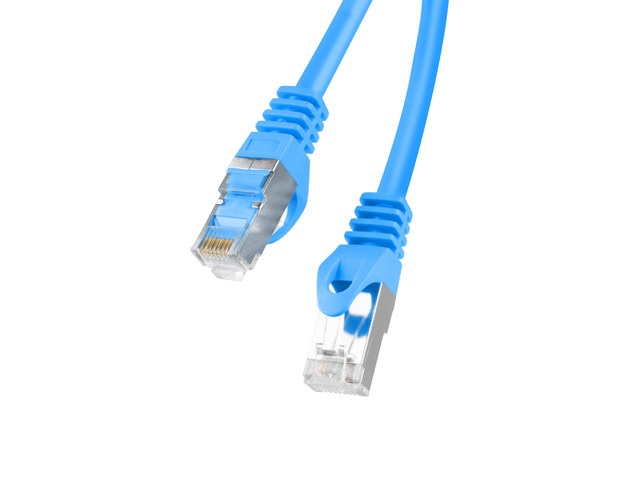 Lanberg PCF6-10CC-0500-B Cat.6 F/UTP PVC CCA árnyékolt réz bevonatú alumínium kék patch kábel 5m
