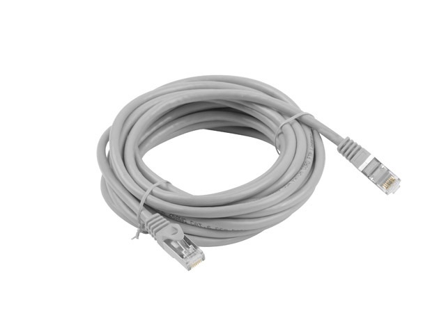 Lanberg PCF6-10CC-0500-S Cat.6 F/UTP PVC CCA árnyékolt réz bevonatú alumínium szürke patch kábel 5m