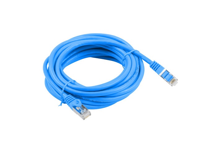 Lanberg PCF6-10CC-1500-B Cat.6 F/UTP PVC CCA árnyékolt réz bevonatú alumínium kék patch kábel 15m