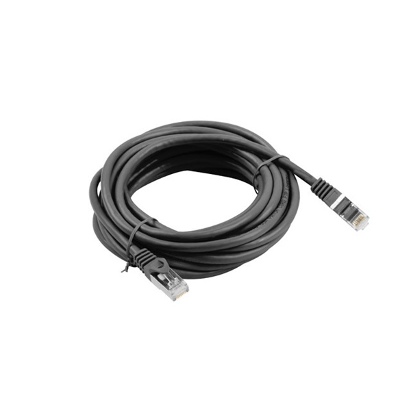 Lanberg PCF6-10CC-2000-BK Cat.6 F/UTP PVC CCA árnyékolt réz bevonatú alumínium fekete patch kábel 20m