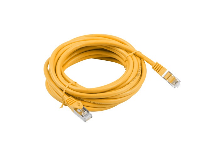 Lanberg PCF6-10CC-2000-Y Cat.6 F/UTP PVC CCA árnyékolt réz bevonatú alumínium narancs patch kábel 20m