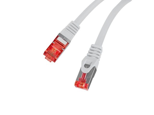 Lanberg PCF6-10CU-0025-S Cat.6 F/UTP AWG26 LSZH árnyékolt szürke patch kábel 0,25m
