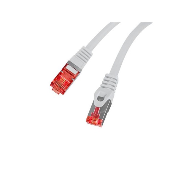 Lanberg PCF6-10CU-1000-S Cat.6 F/UTP AWG26 LSZH árnyékolt szürke patch kábel 10m