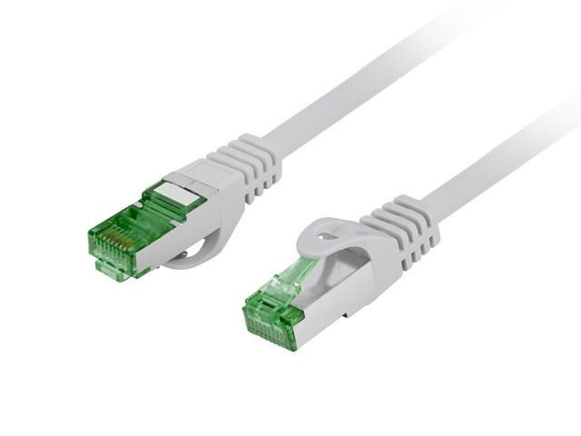 Lanberg PCF7-10CU-1000-S Cat.7 S/FTP AWG26 LSZH árnyékolt szürke patch kábel 10m