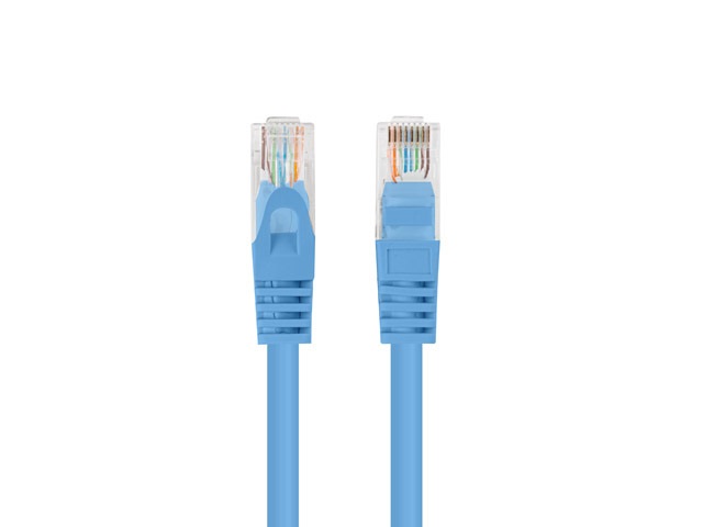 Lanberg PCU5-10CC-0025-B Cat.5e U/UTP PVC CCA árnyékolatlan réz bevonatú alumínium kék patch kábel 0,25m