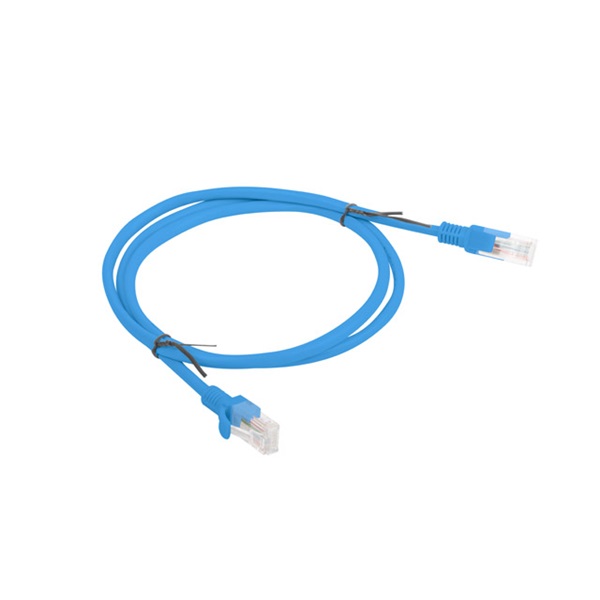 Lanberg PCU5-10CC-0100-B Cat.5e U/UTP PVC CCA árnyékolatlan réz bevonatú alumínium kék patch kábel 1m