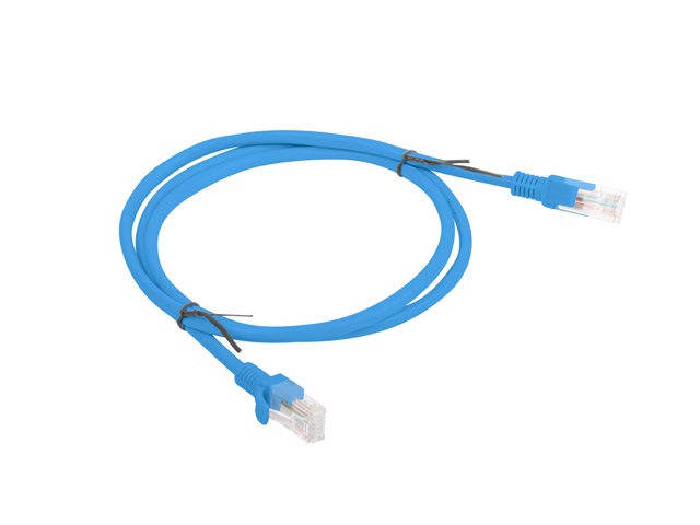 Lanberg PCU5-10CC-0100-B Cat.5e U/UTP PVC CCA árnyékolatlan réz bevonatú alumínium kék patch kábel 1m