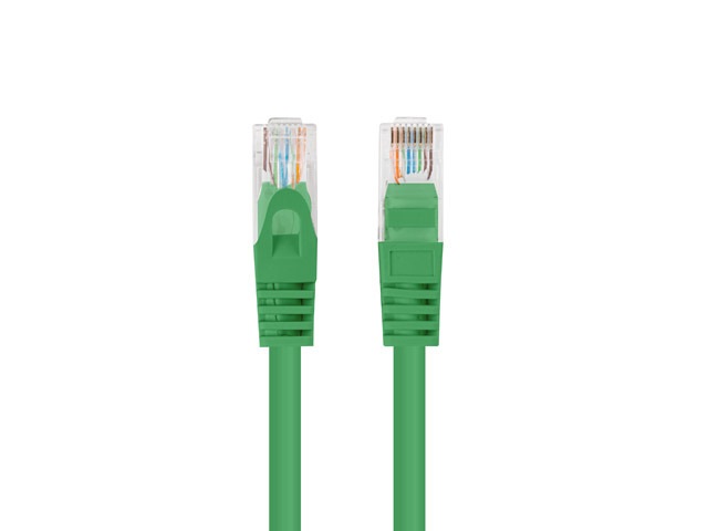 Lanberg PCU5-10CC-0150-G Cat.5e U/UTP PVC CCA árnyékolatlan réz bevonatú alumínium zöld patch kábel 1,5m