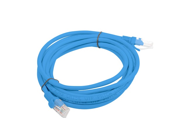 Lanberg PCU5-10CC-0300-B Cat.5e U/UTP PVC CCA árnyékolatlan réz bevonatú alumínium kék patch kábel 3m