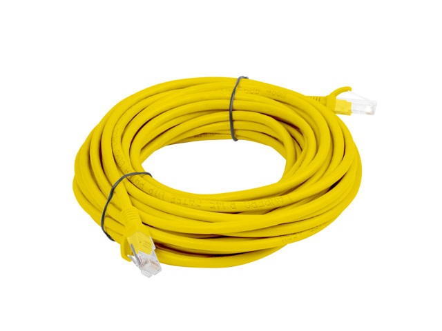 Lanberg PCU5-10CC-0500-Y Cat.5e U/UTP PVC CCA árnyékolatlan réz bevonatú alumínium sárga patch kábel 5m