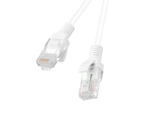 Lanberg PCU6-10CC-0050-W Cat.6 U/UTP PVC réz bevonatú alumínium fehér patch kábel 0,5m