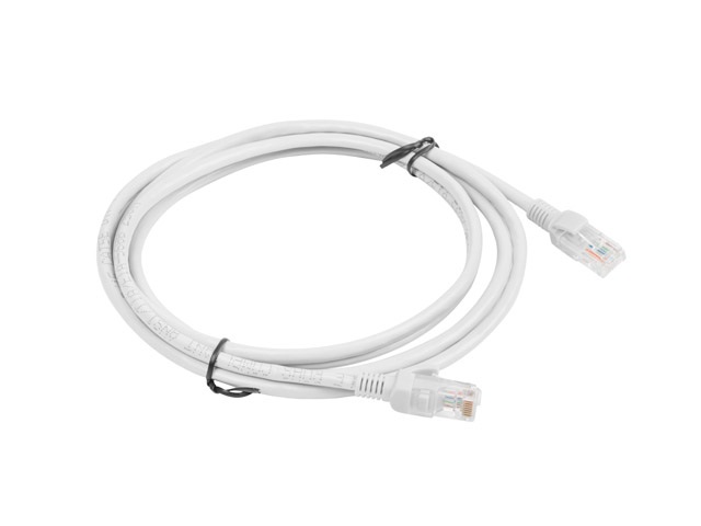 Lanberg PCU6-10CC-0200-S Cat.6 U/UTP PVC CCA árnyékolatlan réz bevonatú alumínium szürke patch kábel 2m