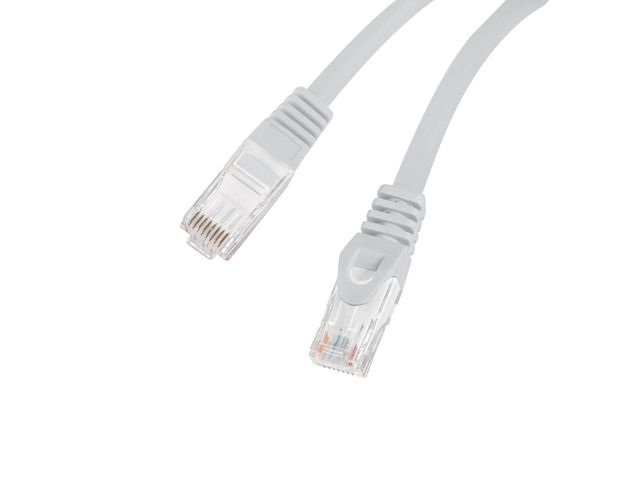 Lanberg PCU6-10CU-0025-S Cat.6 U/UTP AWG26 LSZH árnyékolatlan szürke patch kábel 0,25m