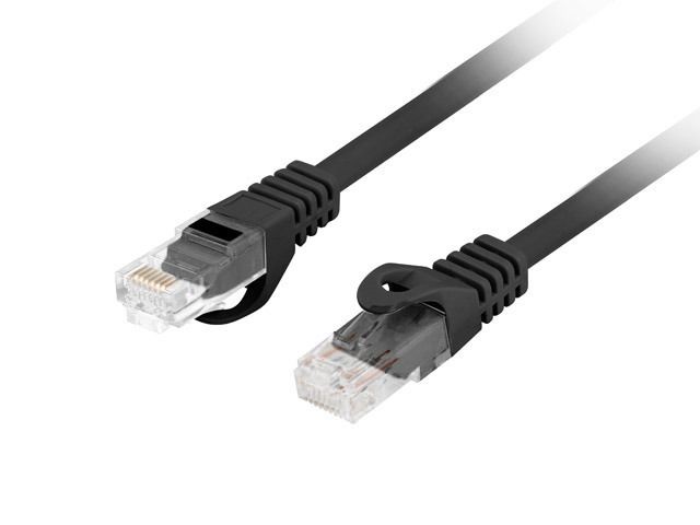 Lanberg PCU6-10CU-0150-BK Cat.6 U/UTP AWG26 LSZH árnyékolatlan fekete patch kábel 1,5m