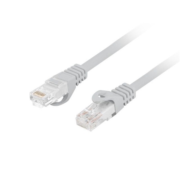 Lanberg PCU6-10CU-0500-S Cat.6 U/UTP AWG26 LSZH árnyékolatlan szürke patch kábel 5m