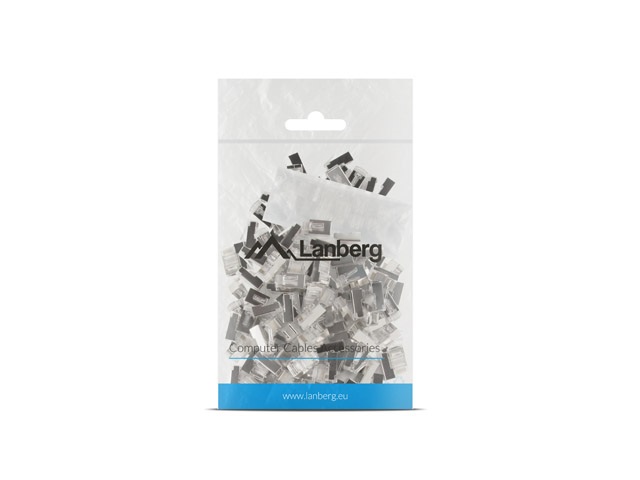 Lanberg PLS-6000 Cat.6 FTP 8P8C moduláris árnyékolt inzerteres csatlakozó dugó 100db/csomag