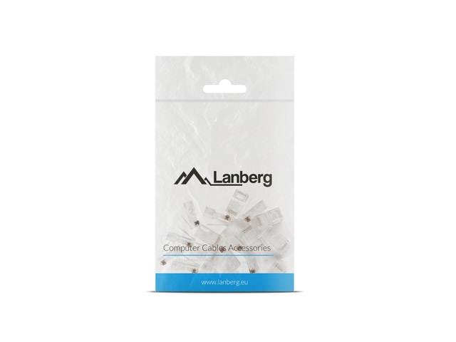 Lanberg PLU-5020 Cat.5e UTP 8P8C moduláris árnyékolatlan csatlakozó dugó 25db/csomag