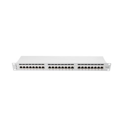 Lanberg PPS6-1024-S 19" 1U 24port Cat.6 FTP árnyékolt szürke patch panel