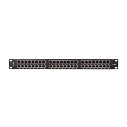 Lanberg PPS6-1048-B 19"/1U 48port Cat.6 FTP árnyékolt fekete patch panel