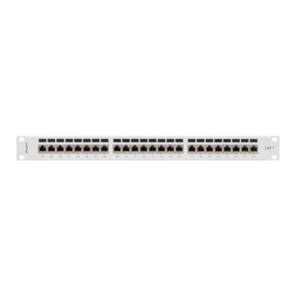 Lanberg PPS7-1024-S 19" 1U 24port Cat.7 FTP árnyékolt szürke patch panel
