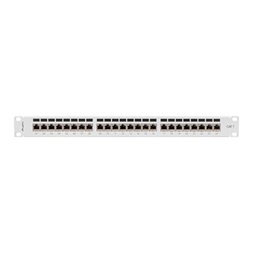 Lanberg PPS7-1024-S 19" 1U 24port Cat.7 FTP árnyékolt szürke patch panel