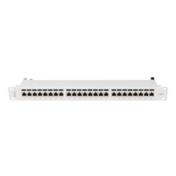 Lanberg PPS7-1024-S 19" 1U 24port Cat.7 FTP árnyékolt szürke patch panel