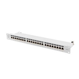 Lanberg PPS7-1024-S 19" 1U 24port Cat.7 FTP árnyékolt szürke patch panel