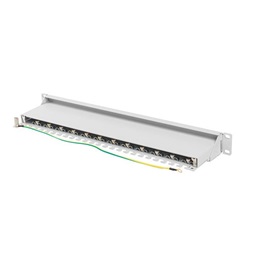 Lanberg PPS7-1024-S 19" 1U 24port Cat.7 FTP árnyékolt szürke patch panel