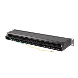Lanberg PPSA-1048-B 19"/1U 48port Cat.6A FTP árnyékolt szürke patch panel