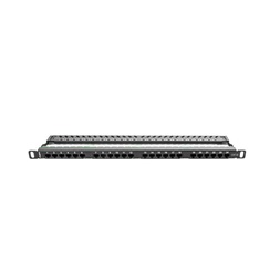 Lanberg PPU5-0024-B 19" 0,5U 24port Cat.5e UTP árnyékolatlan fekete patch panel