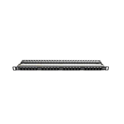 Lanberg PPU6-0024-B 19" 0,5U 24port Cat.6 UTP árnyékolatlan fekete patch panel