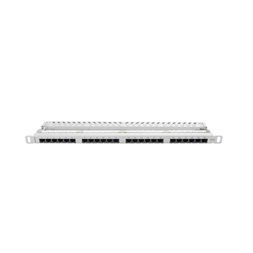Lanberg PPU6-0024-S 19" 0,5U 24port Cat.6 UTP árnyékolatlan szürke patch panel