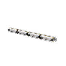 Lanberg PPU6-1024-S 19" 1U 24port Cat.6 UTP árnyékolatlan szürke patch panel