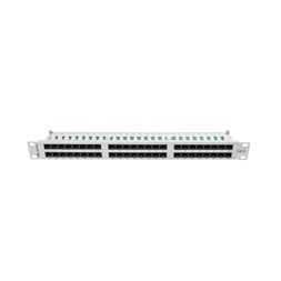 Lanberg PPU6-1048-S 19" 1U 48port Cat.6 UTP árnyékolatlan szürke patch panel