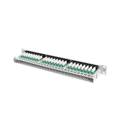Lanberg PPU6-1048-S 19" 1U 48port Cat.6 UTP árnyékolatlan szürke patch panel