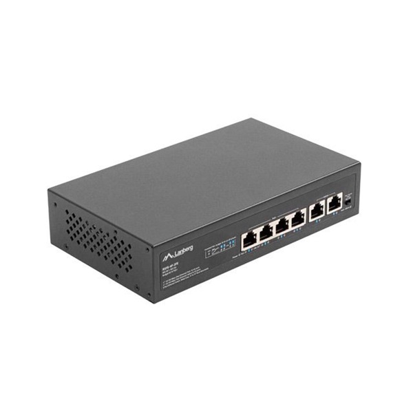 Lanberg RSFE-4P-2FE-60 4x100Mbps PoE+ LAN 2x100Mbps LAN port nem menedzselhető PoE switch