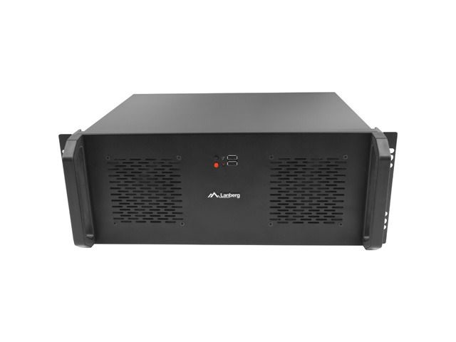 Lanberg SC01-3504-10B 19" 4U SZÉL:430mm MÉLY:350mm MAG:177mm táp nélküli rack szerver ház