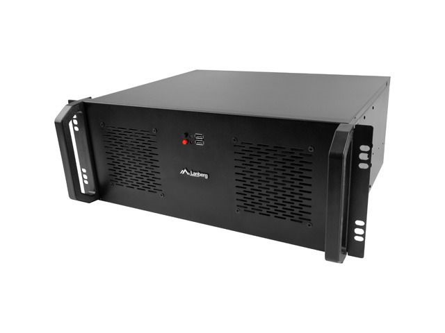 Lanberg SC01-3504-10B 19" 4U SZÉL:430mm MÉLY:350mm MAG:177mm táp nélküli rack szerver ház