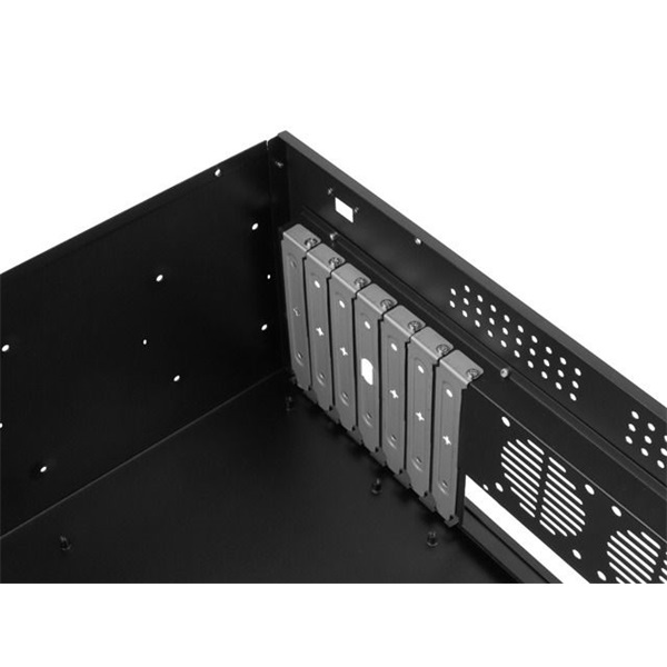 Lanberg SC01-3504-10B 19" 4U SZÉL:430mm MÉLY:350mm MAG:177mm táp nélküli rack szerver ház