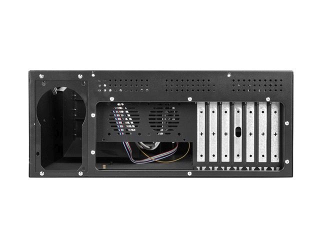 Lanberg SC01-4504-08B 19" 4U SZÉL:430mm MÉLY:450mm MAG:177mm táp nélküli rack szerver ház