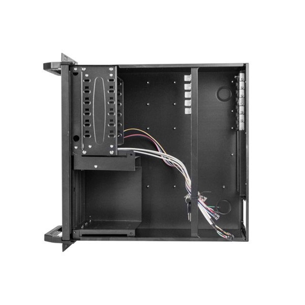 Lanberg SC01-4504-08B 19" 4U SZÉL:430mm MÉLY:450mm MAG:177mm táp nélküli rack szerver ház