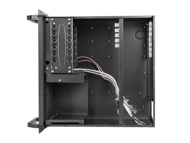 Lanberg SC01-4504-08B 19" 4U SZÉL:430mm MÉLY:450mm MAG:177mm táp nélküli rack szerver ház
