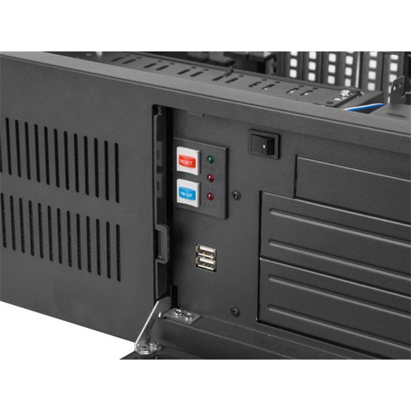 Lanberg SC01-4504-10B 19" 4U SZÉL:430mm MÉLY:450mm MAG:177mm táp nélküli rack szerver ház