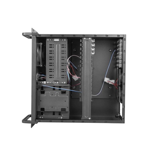 Lanberg SC01-4504-10B 19" 4U SZÉL:430mm MÉLY:450mm MAG:177mm táp nélküli rack szerver ház