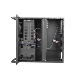 Lanberg SC01-4504-10B 19" 4U SZÉL:430mm MÉLY:450mm MAG:177mm táp nélküli rack szerver ház