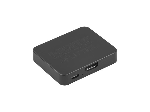 Lanberg SPV-HDMI-0002 HDMI->2x HDMI 4K + micro USB port fekete splitter