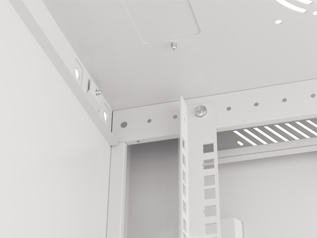 Lanberg WF01-6409-00S 19" 9U SZÉL:600mm MÉLY:450mm MAG:512mm lapraszerelt fémajtós szürke fali rack szekrény